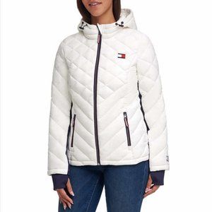 Tommy Hilfiger Ladies' Packable Jacket--White